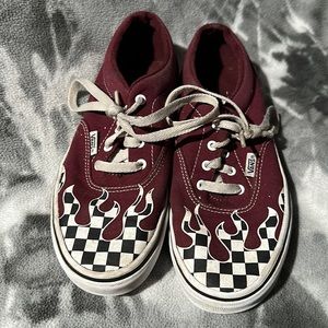 Checker Flame Vans